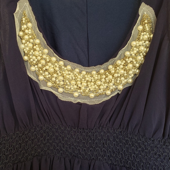 Navy sleeveless dress - Picture 2 of 5